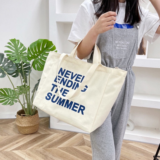 Túi tote vải canvas Túi xách cao cấp đeo vai đi học đi chơi giá rẻ