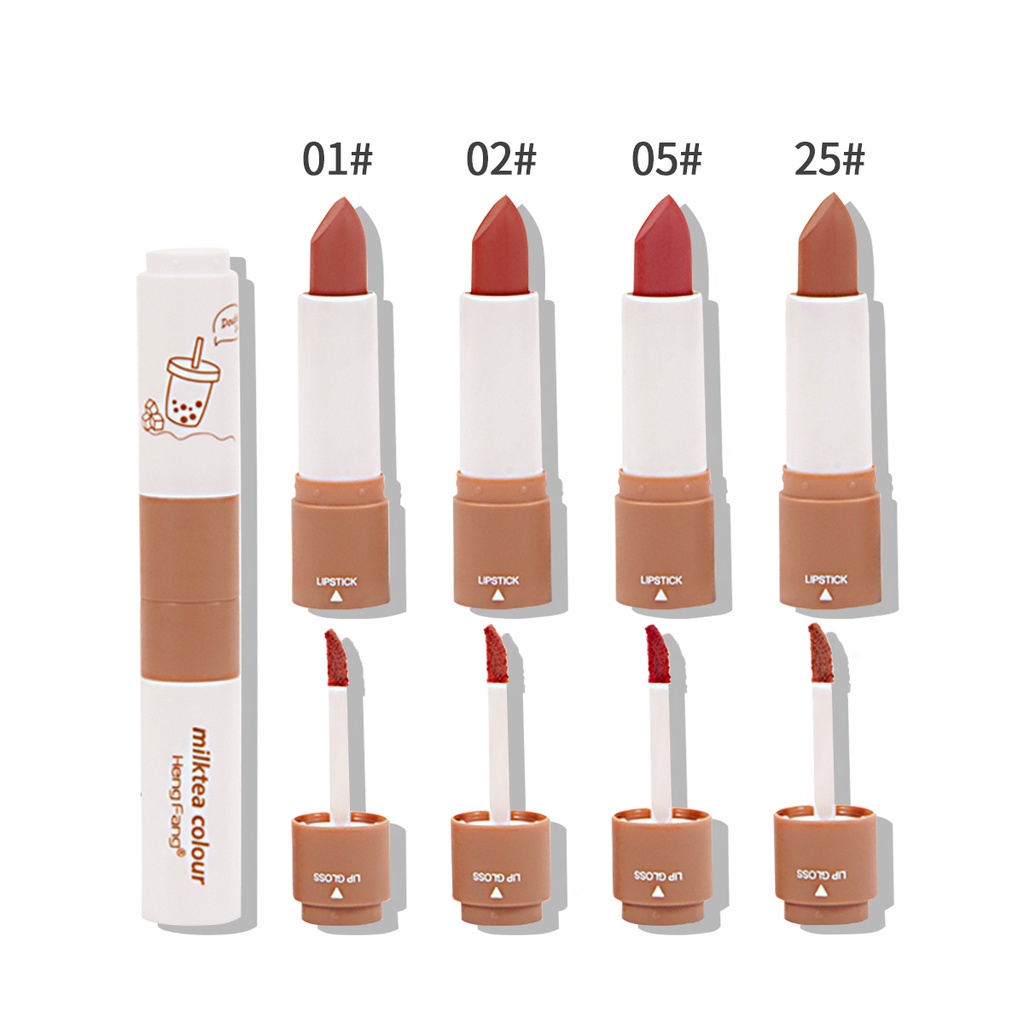 Son môi HengFang không dính cốc chống nước 2 trong 1 3.5g H9433