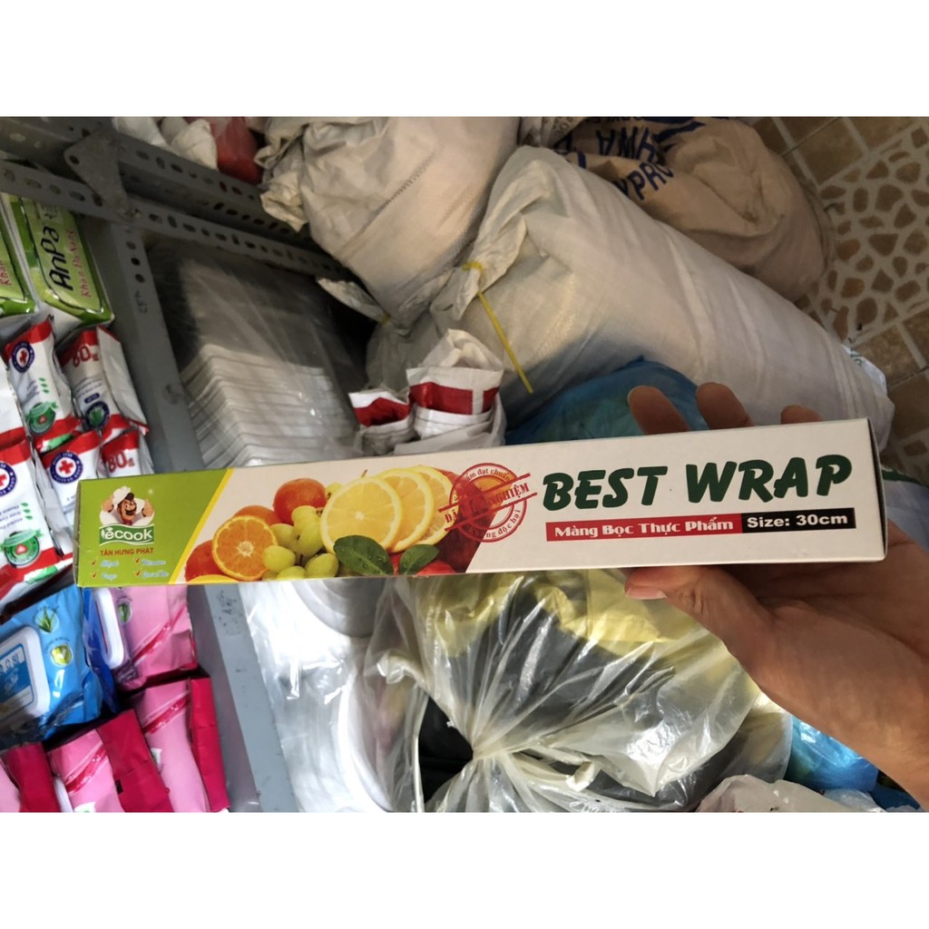 Combo 2 cuộn màng bọc thức ăn Best Wrap, Bọc bảo quản đồ ăn, Cuộn nhựa bảo quản thực phẩm lâu dài, an toàn hợp vệ sinh