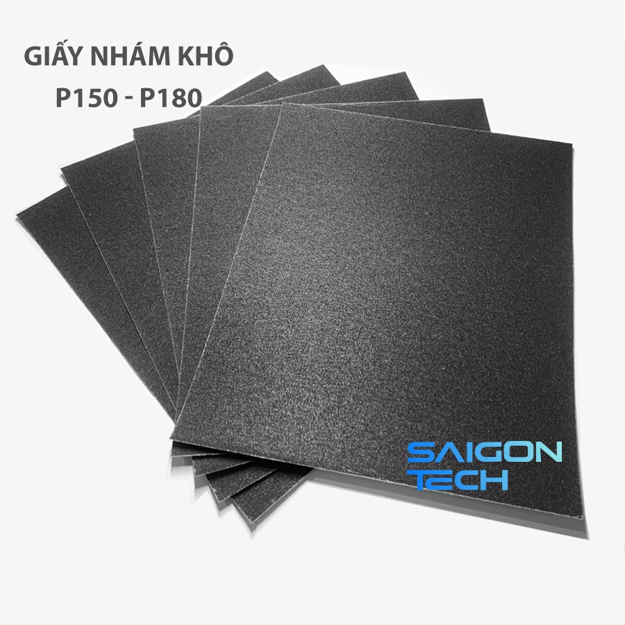 Giấy nhám cát siêu mịn – Giấy nhám khô P150 – P180 – Khổ 23cm x 28cm - Chuyên dùng chà gỗ, chà tường #giaynham #SGT