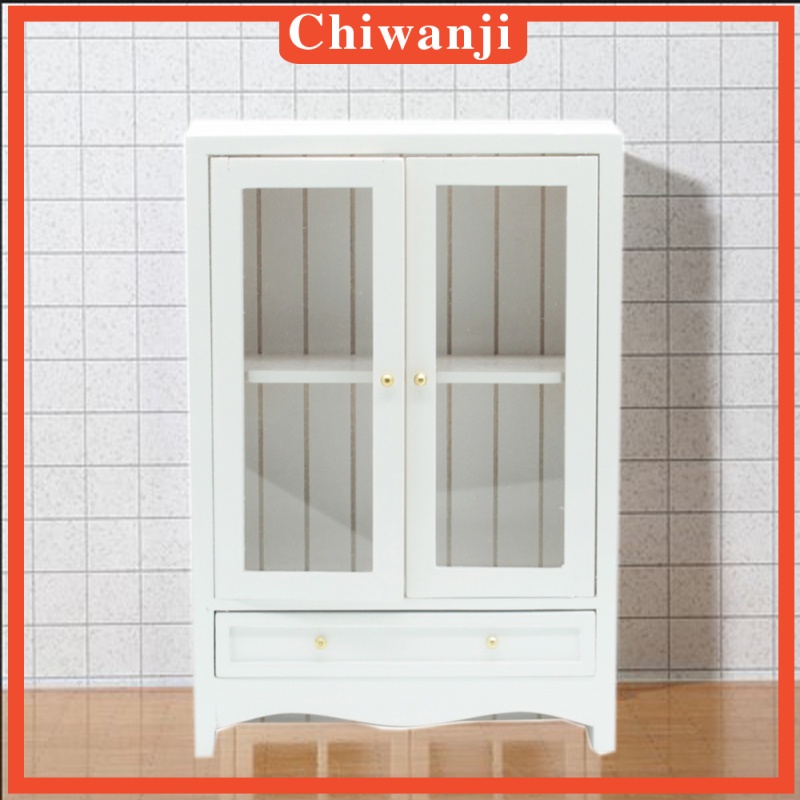 Tủ Quần Áo Mini Phong Cách Châu Âu Tỉ Lệ 1 / 12 Cho Nhà Búp Bê