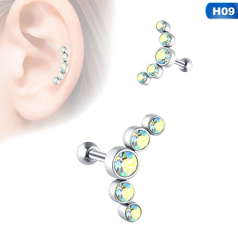 Đôi Khuyên Tai Hình Kim Cương Lấp Lánh Thời Trang Cho Nữ