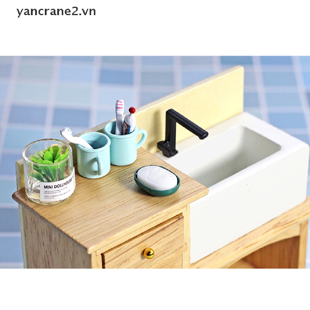 Set 2 Xà Phòng Mini Tỉ Lệ 1 / 12 Trang Trí Nhà Búp Bê