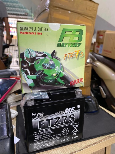 Bình điện FB FTZ7S cho PCX, Vario, Click, Sh Mode, Shvn, Lead...