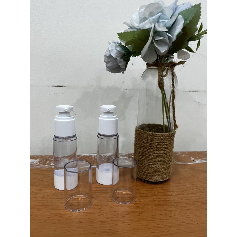 Chai hút chân không 30ml Xịt Giọt Dùng Đựng Mỹ Phẩm, Dầu Gội, Sữa Tắm, Toner Đi Du Lịch