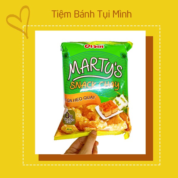 Bánh Snack chay vị da heo quay Oishi 40g