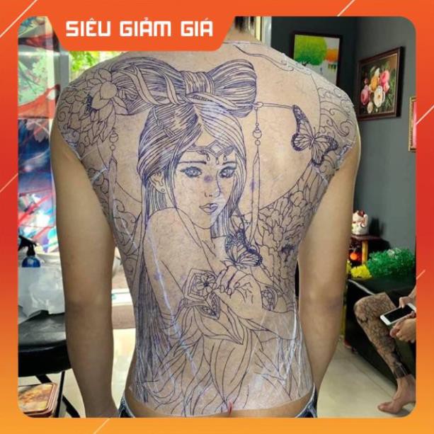 Giấy mỏng scan hình xăm set 10 tờ