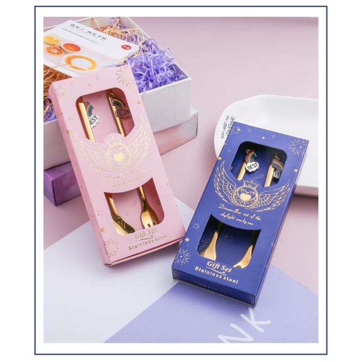 Bộ Muỗng Dĩa BEST FRIENDS siêu đáng yêu Z12