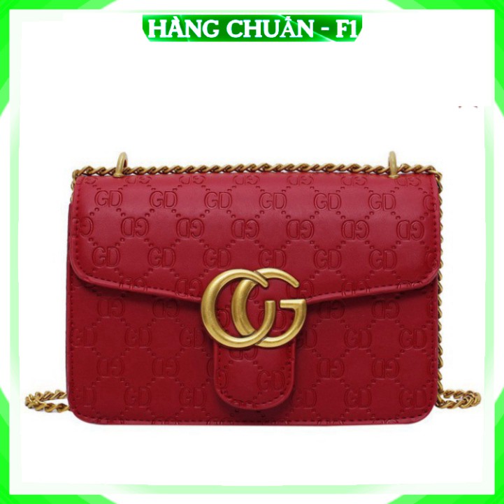 ❤𝑭𝑹𝑬𝑬𝑺𝑯𝑰𝑷 ❤ Hàng Cao cấp - Túi xách Túi đeo chéo nữ da vân khóa sang màu trắng đỏ đen xanh cao cấp công sở đi là