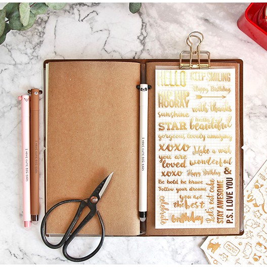 STICKER SCRAPBOOK Retro blink blink