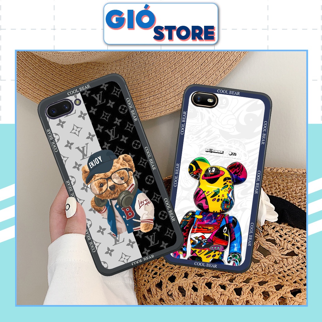 Ốp Lưng Oppo A3S/ A1K bear brick, gấu thời trang cao cấp, ốp lưng chống va đập RẺ BỀN ĐẸP