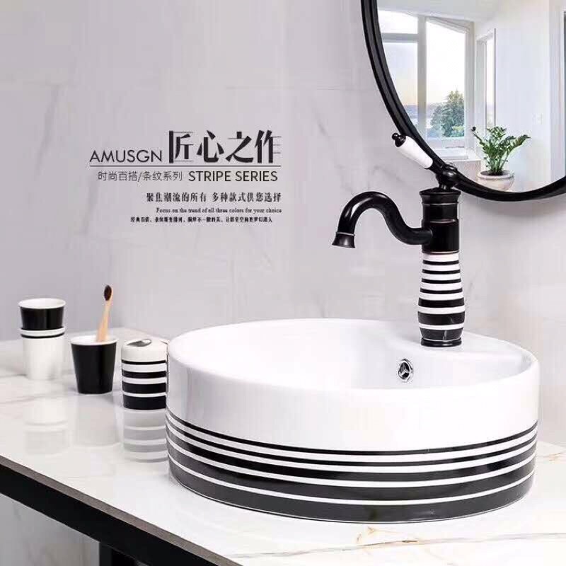 CHẬU LAVABO TRÒN BÁN HẮC
