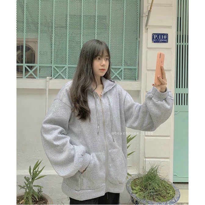 Áo Khoác Hoodie Unisex Chất Dày Đẹp Chất Nỉ Form Rộng Sweater Ulzzang Zinti AK07