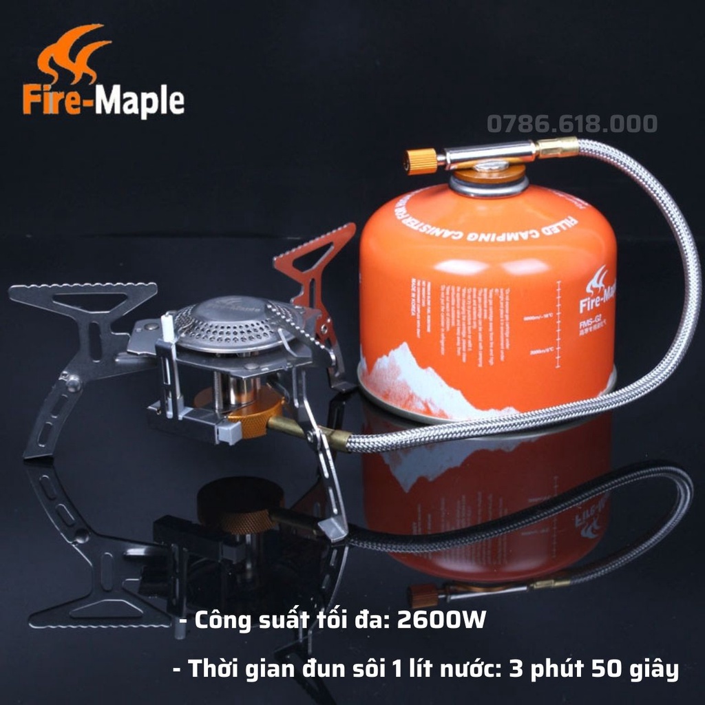 Bếp ga mini dã ngoại Fire-Maple (Tặng kèm đầu chuyển đổi)thiết kế nhỏ gọn chắc chắn nhiệt lượng cao tiết kiệm nhiên liệu