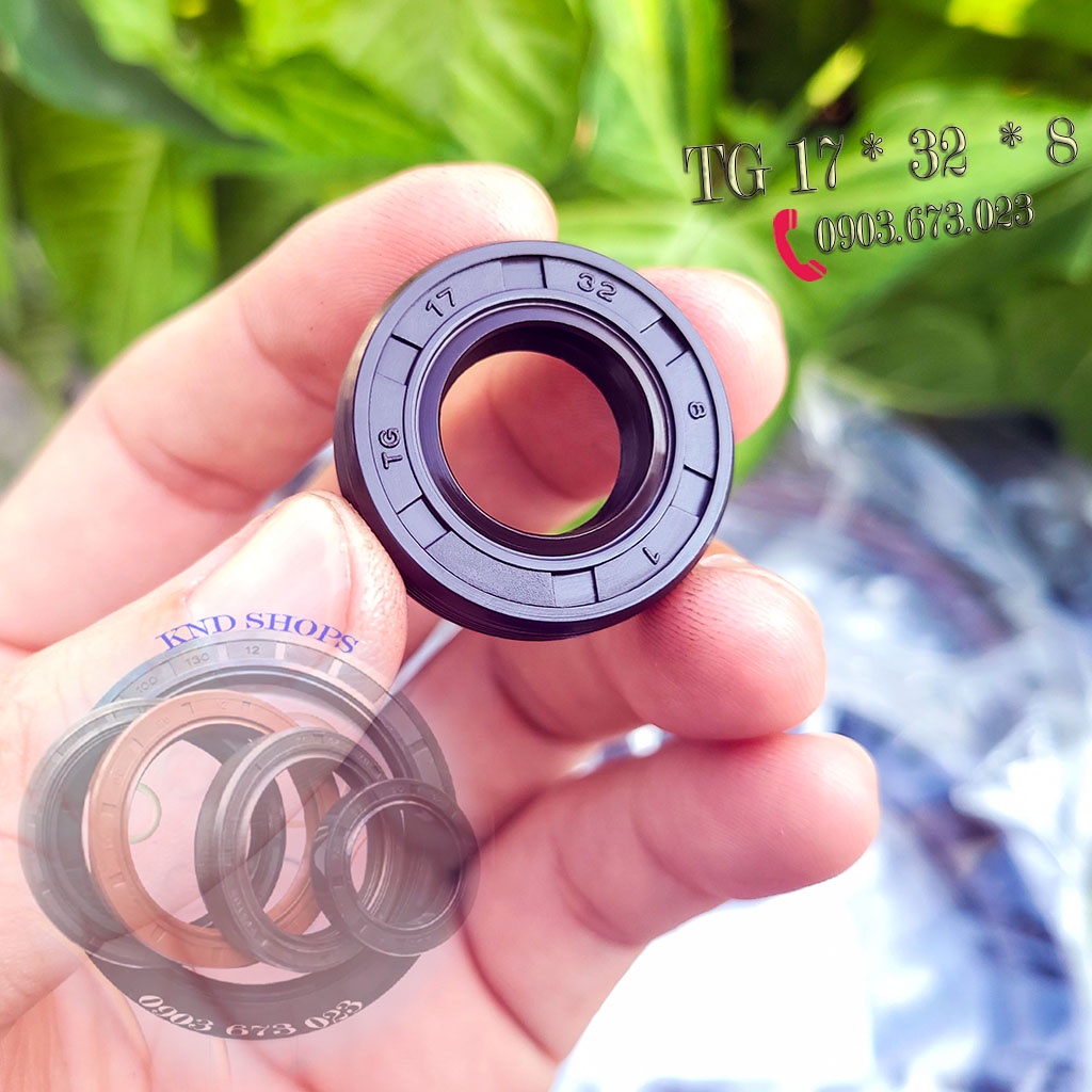 Phốt nhông chặn dầu  hộp giảm tốc SVKS 17*32*8, Phớt chặn dầu dẫn động trục bơm bánh răng xe máy | KND Shops