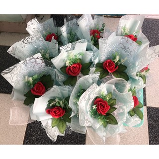 hoa sáp thơm 1 bong + gấu