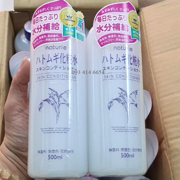 Nước Hoa Hồng Naturie Hatomugi Skin Conditioner 500ml [CHÍNH HÃNG]