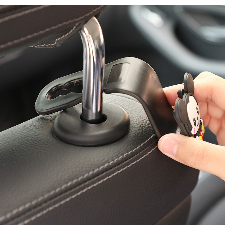 2 Móc treo đồ sau ghế ô tô kiểu dáng dễ thương tùy chọn
