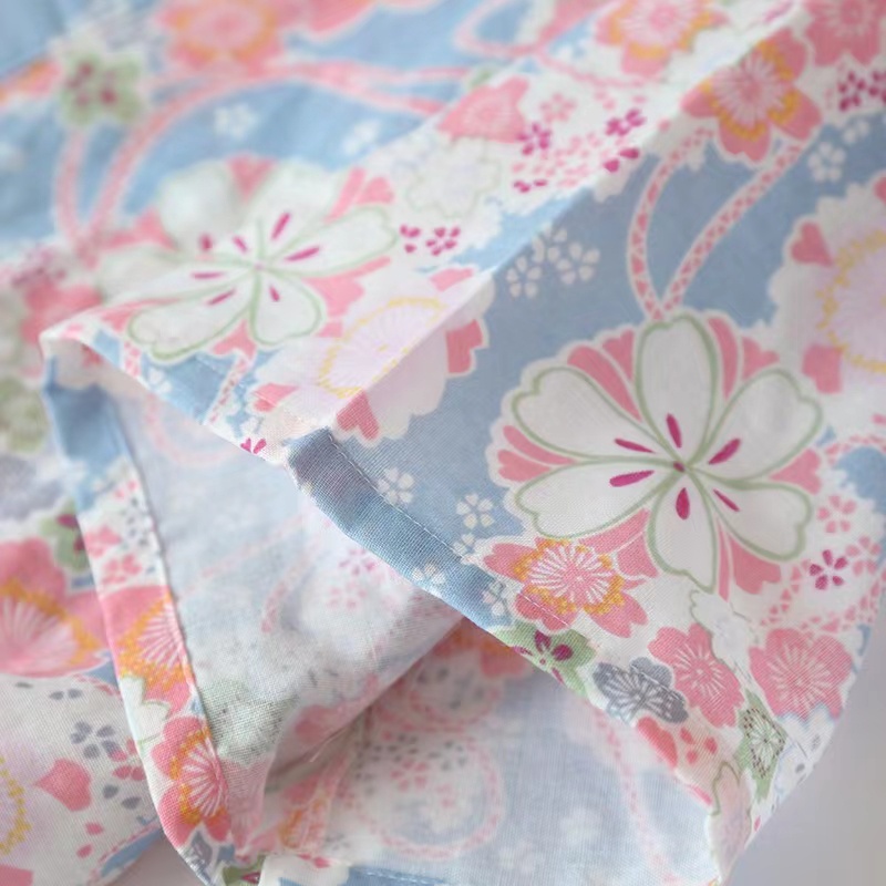 Set Đồ Ngủ Kiểu Kimono Tay Ngắn Bằng Cotton Thời Trang Mùa Hè Cho Nữ | BigBuy360 - bigbuy360.vn