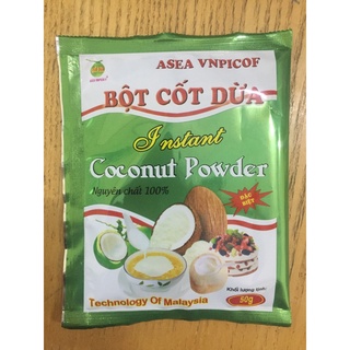 Bột Cốt Dừa Nguyên Chất 50g – Béo Thơm Đậm Đà, Dễ Pha Chế