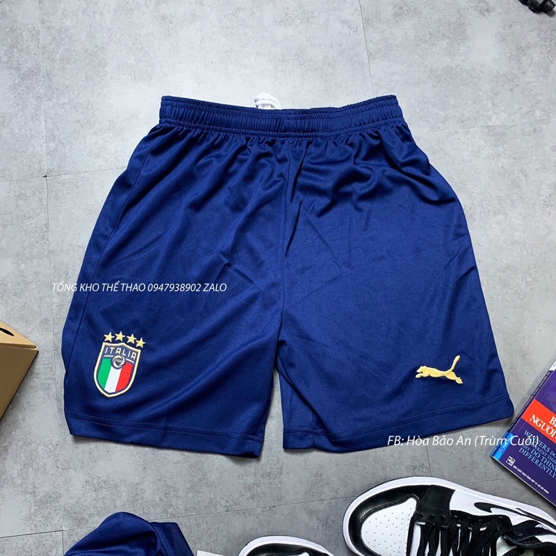 Bộ quần áo đá banh ĐT ITALIA màu xanh cổ vịt hàng cao cấp mẫu mới 2022