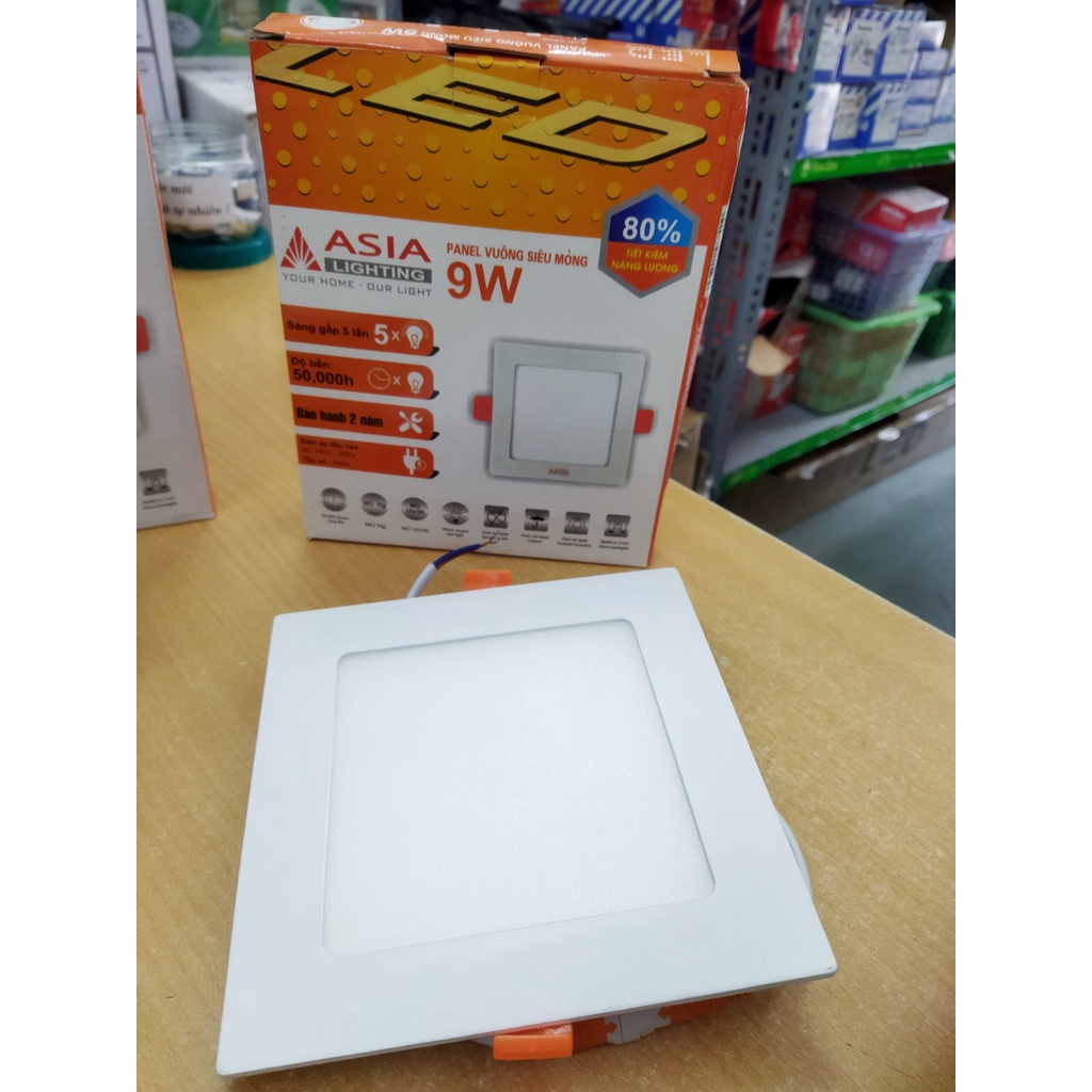 Đèn led âm trần vuông asia 6w,9w,15W cam kết chính hãng bảo hành 2 năm