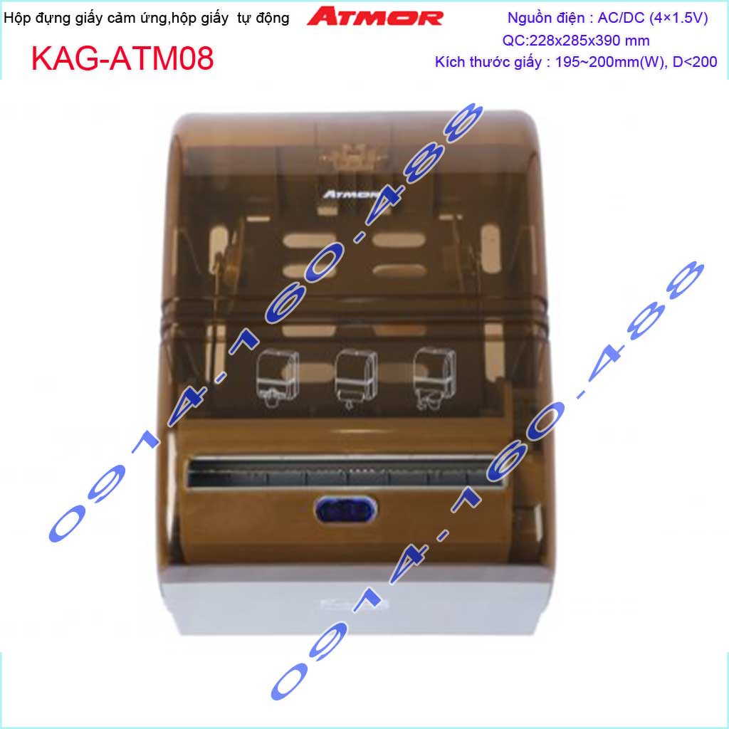 Hộp giấy cảm ứng Atmor KAG-ATM08, hộp đựng giấy vệ sinh cảm ứng, kệ giấy tự động