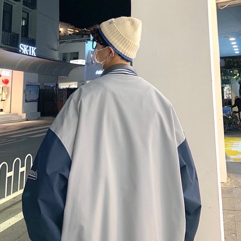 Áo khoác dù nam nữ,thêu chữ Andy thiết kế rộng