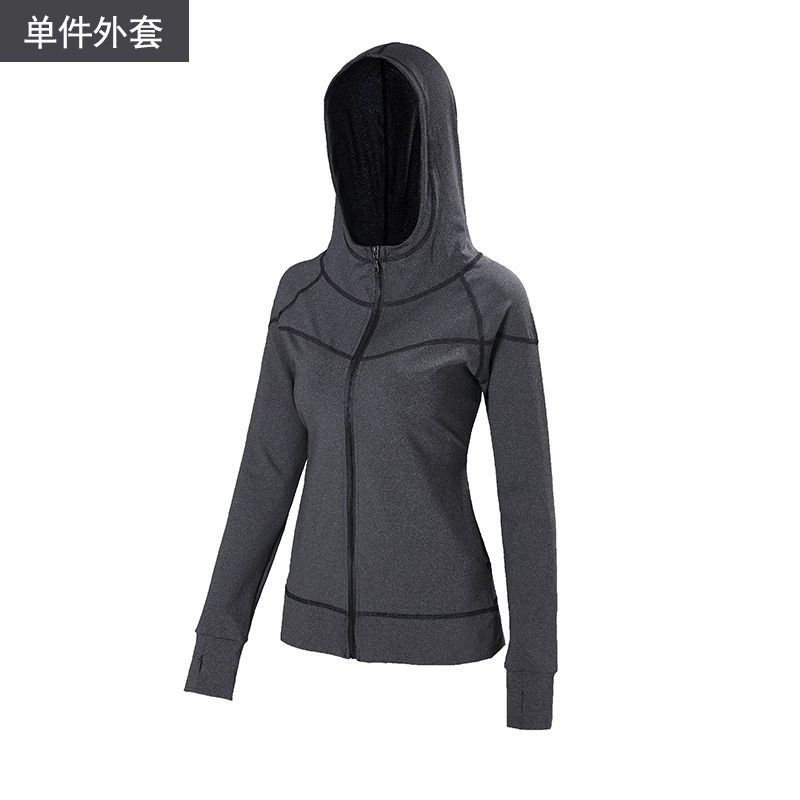 Áo Khoác Hoodie Tay Dài Tập Yoga / Chạy Bộ Dành Cho Nữ