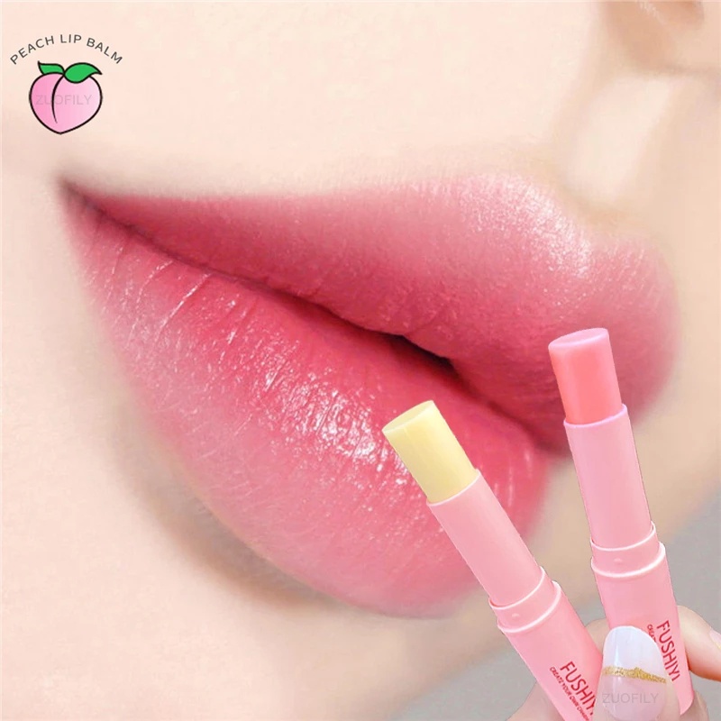 Son Môi Dưỡng Ẩm Lâu Trôi Thay Đổi Màu Sắc Theo Nhiệt Độ Thiết Kế Vỏ Dễ Thương