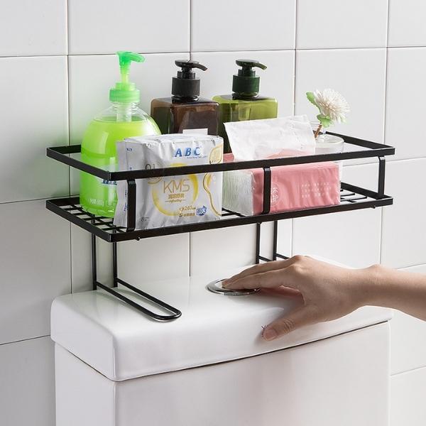 Kệ để đồ nhà tắm, giá để đồ sau bồn cầu siêu tiện ích sơn tĩnh điện, chống gỉ