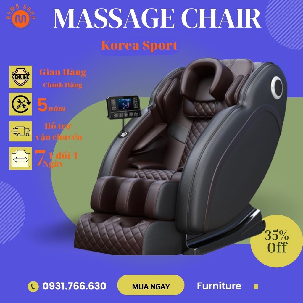 Máy mát xa toàn thân đầy đủ chức năng điều khiển bằng màn hình cảm ứng