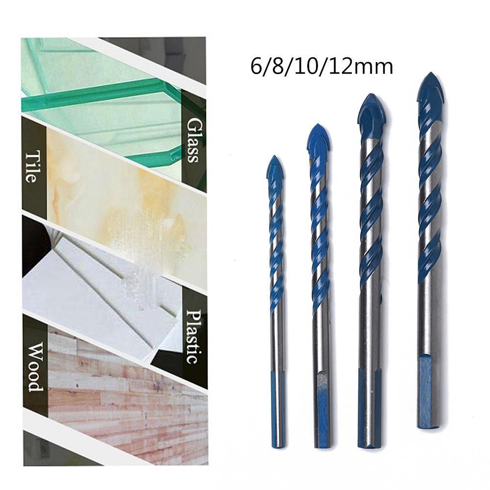 Bộ 1 / 2 / 4 Mũi Khoan Kính Đường Kính 6 / 8 / 10 / 12mm Chất Lượng Cao
