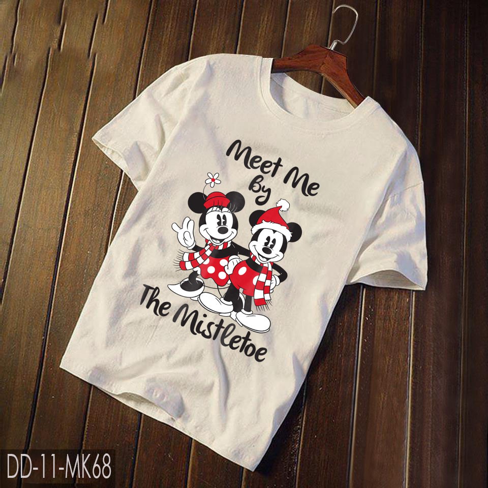 Áo Thun Chuột Mickey ( Có Size Trẻ Em ) Christmas