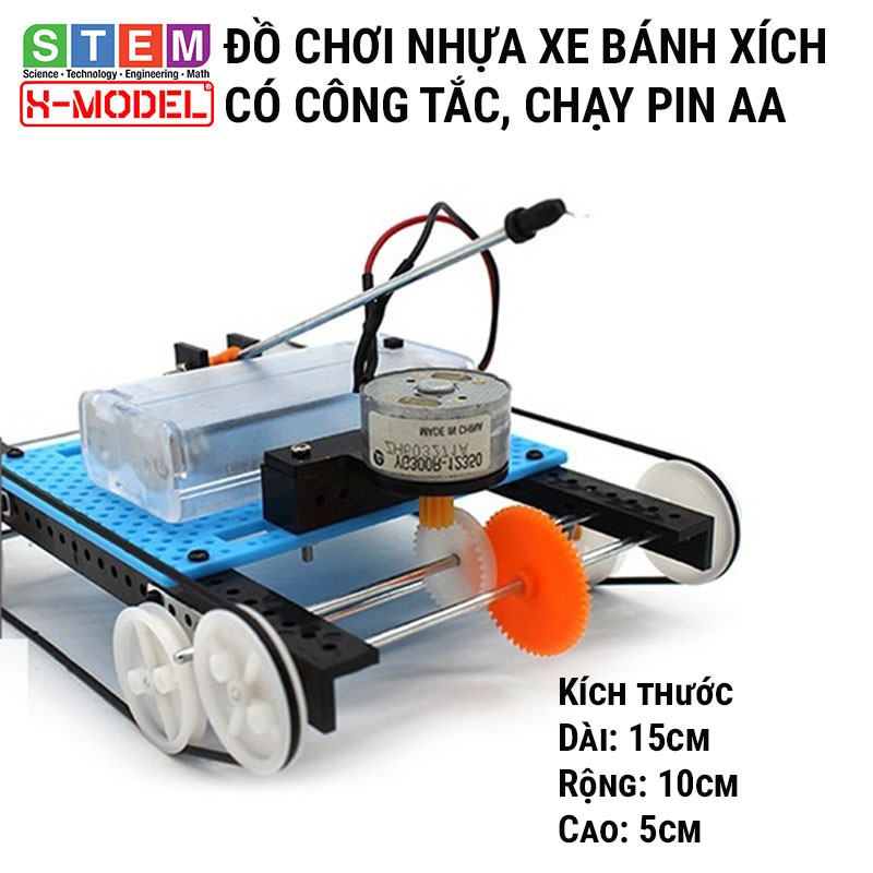 Đồ chơi thông minh, sáng tạo STEM Xe bánh xích nhựa X-MODEL ST25 Đồ chơi trẻ em DIY [Do it You] |Giáo dục STEM, STEAM