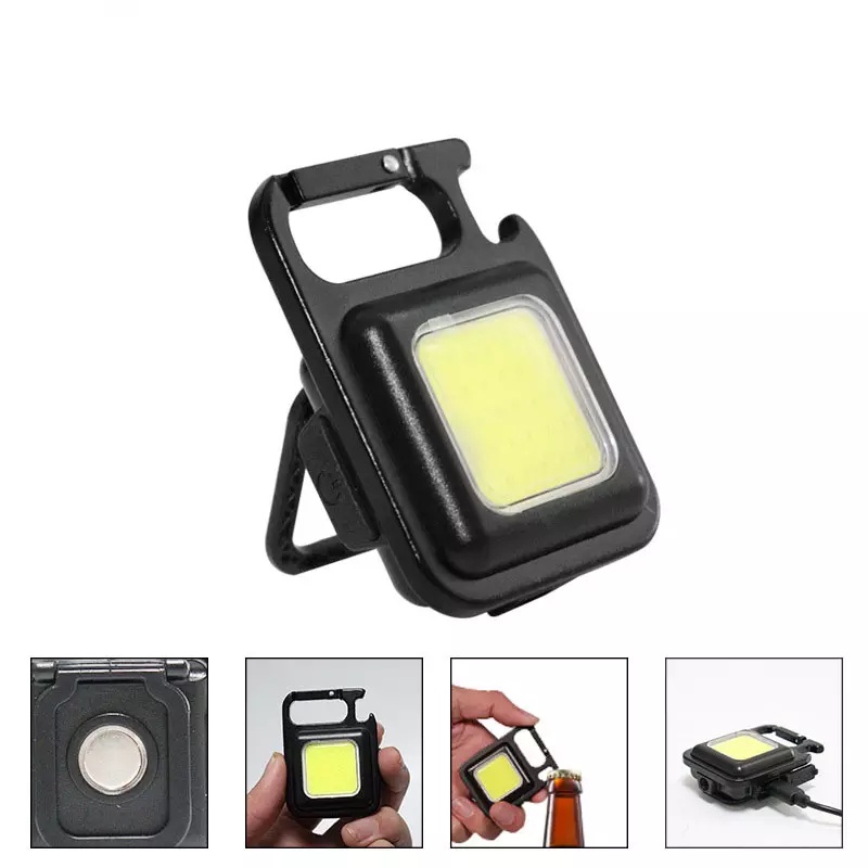 Đèn Pin Mini kiêm Móc Khoá 3 chế Độ Sáng Pin Sạc Type C