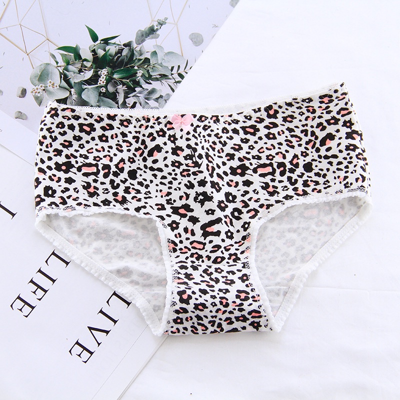 Quần lót cotton in họa tiết hoạt hình thời trang cho nữ 0755