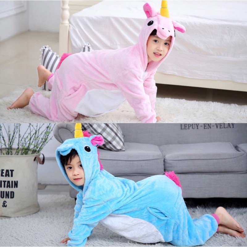 Bộ Đồ Thú Kỳ Lân Cho Bé, Bộ Đô Thú Liền Thân Kỳ Lân Trẻ Em, Bộ Đồ Thú Unicorn Trẻ Em, Người Lớn