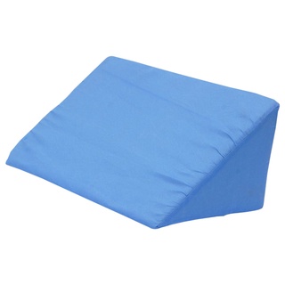 Bed Wedge Pillow Sponge Memory Wedge Pillow Triangle Support Cushion for Sleeping Back& Neck Pain Leg Relaxation Blue 19.6X9.8X5.9 Inch