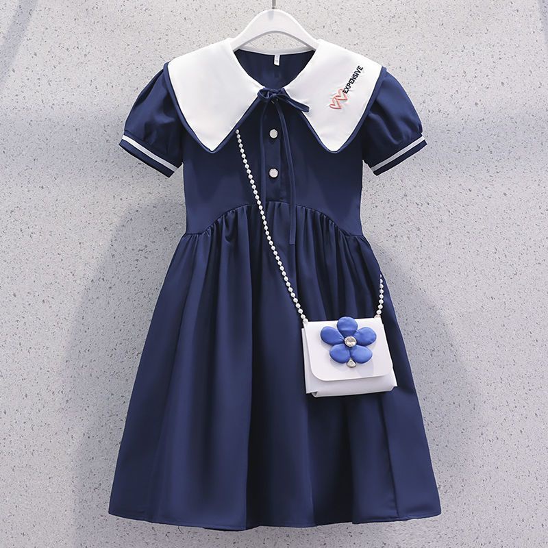 Đầm Công Chúa Cổ Búp Bê Thời Trang Mùa Hè Mới 2022 Dành Cho Bé Gái