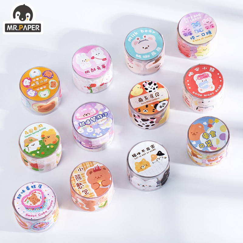 Cuộn Băng Keo 12 Kiểu Dáng Dễ Thương Dùng Trang Trí Diy