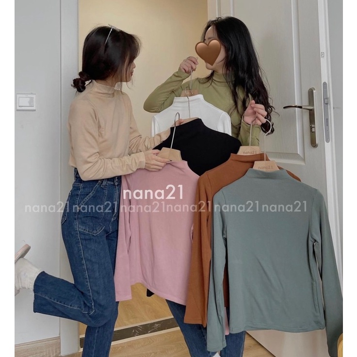 [SALE XẢ] Áo thun tăm trơn giữ nhiệt co giãn dáng ôm nhiều màu