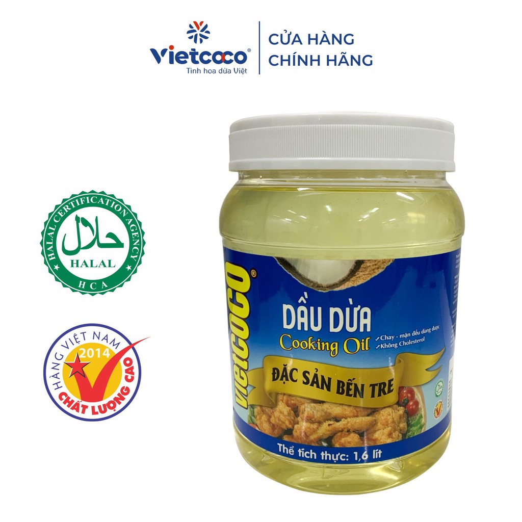 DẦU DỪA VIETCOCO - COOKING OIL 1600 ML