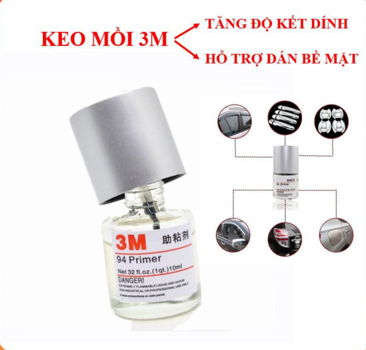 Keo trợ dính 3M 94 Primer tăng độ kết dính cho băng 2 mặt, hỗ trợ dán phụ kiện xe