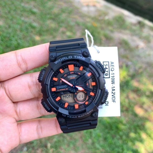 Đồng hồ nam dây nhựa Casio Anh Khuê AEQ-110W-1A2VDF