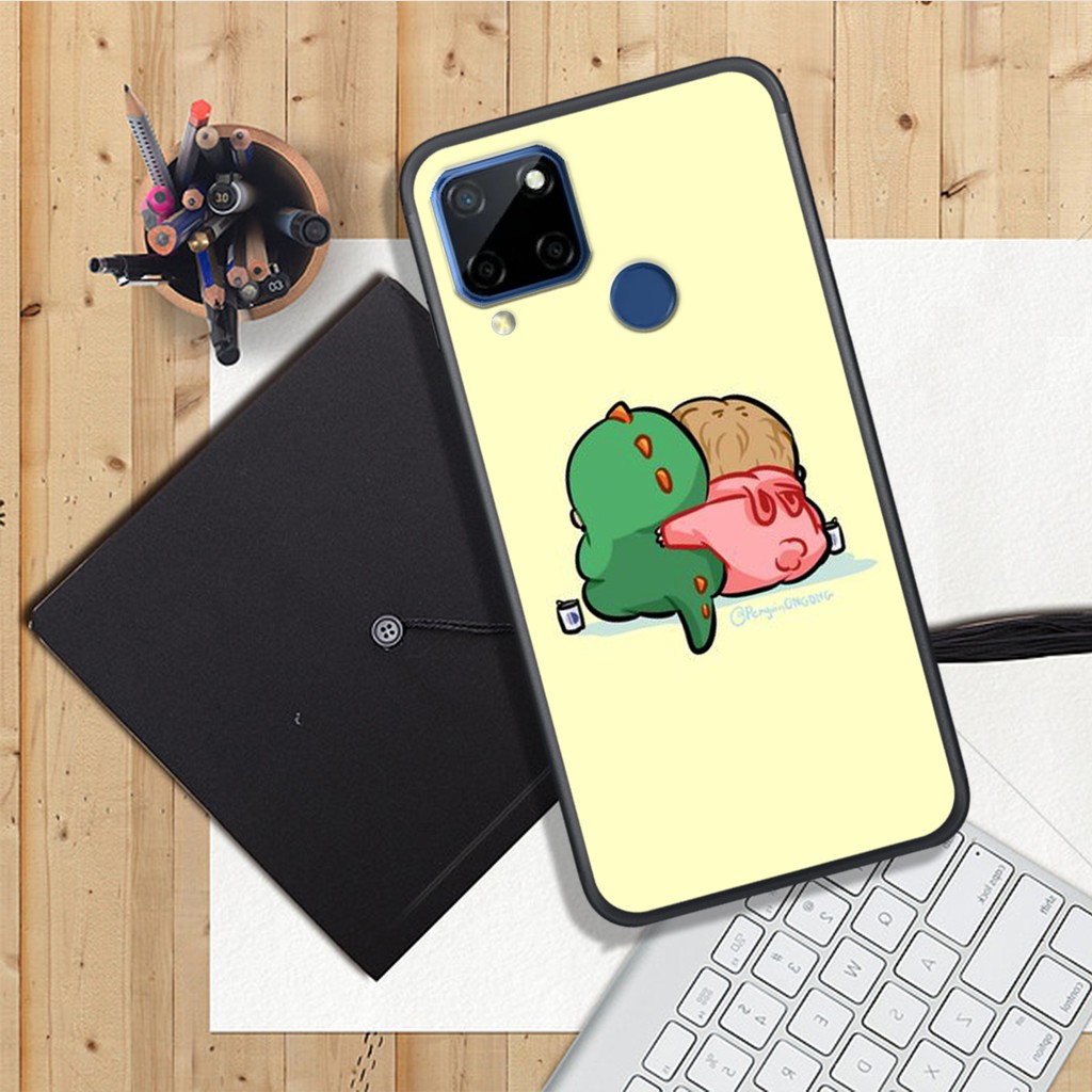 ỐP LƯNG OPPO REALME C11/C12/C15/C25/C21, IN HÌNH CHÚ KHỦNG LONG SIÊU CUTE PHO MAI.