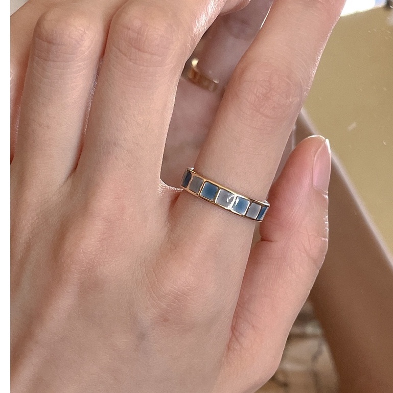 Nhẫn Đeo Ngón Trỏ Trắng Tinh Tế Cao Cấp Thời Trang Phong Cách niche Nhật Bản Âu Mỹ Tinh Tế Cho Nữ