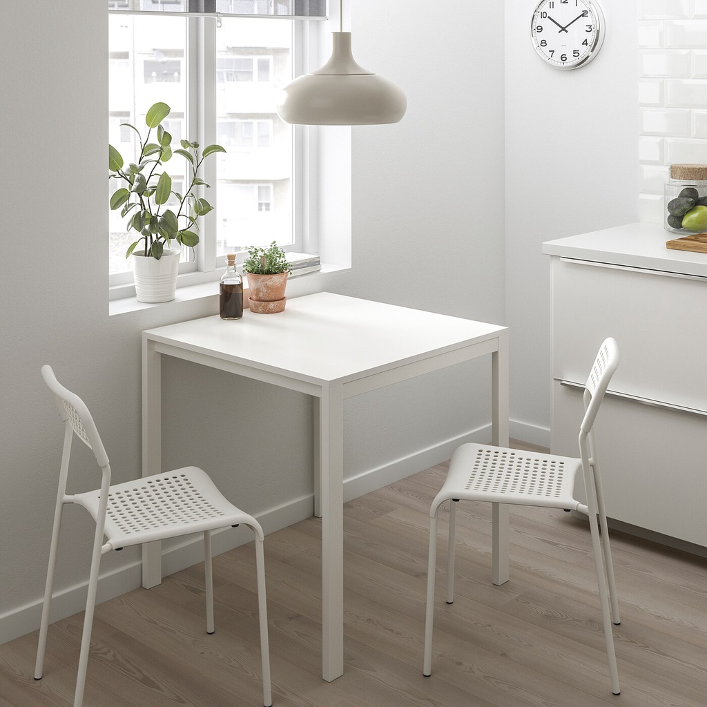 Ghế tựa lưng bàn ăn chân sắt Adde IKEA