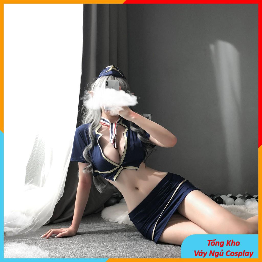 Cosplay Tiếp VIên Sexy - Bộ Đồ Ngủ Nữ Sexy Cosplay Cơ Trưởng Mã TV1750 | BigBuy360 - bigbuy360.vn