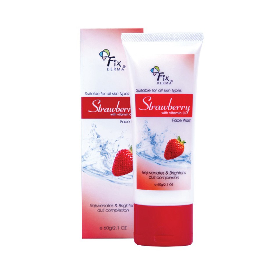 Fixderma Sữa Rửa Mặt Chiết Xuất Dâu Tây Strawberry Face Wash 60g